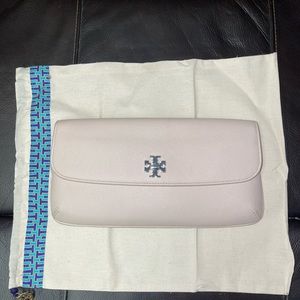 Tory Burch blush pink clutch